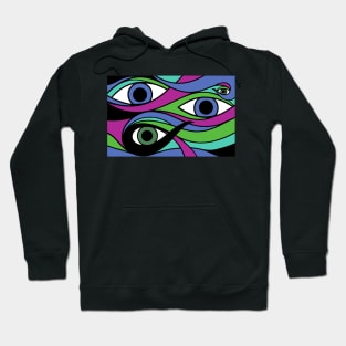 Trippy Eyeball Purple Hoodie